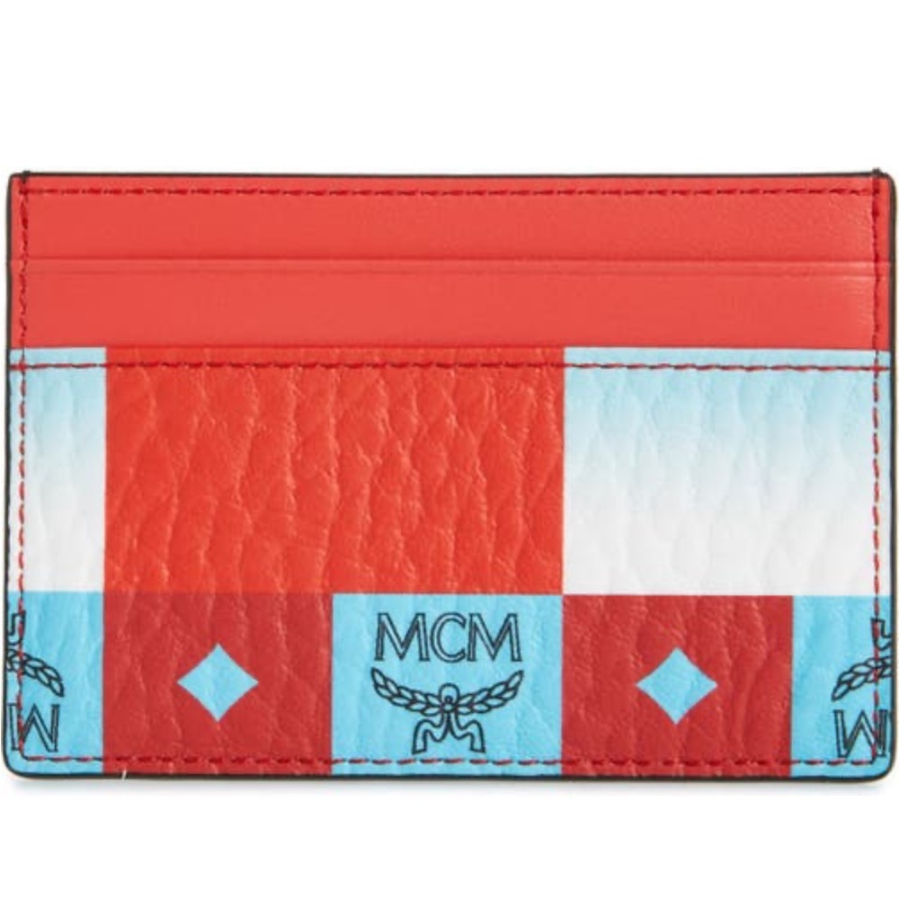 🔥🔥MCM Mini Aren Coated  Canvas card case